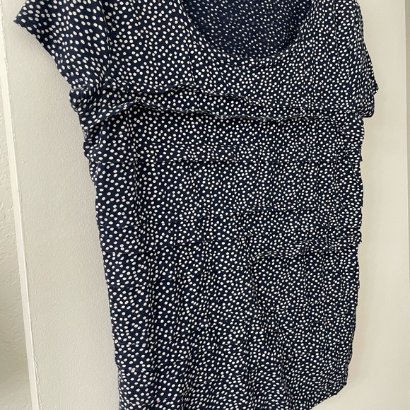 Short sleeve blue shirt with white polkadots - Picture 2 of 3